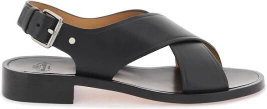 Church's Rhonda leren sandalen met kruisbanden Black Dames