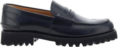 Church's Stijlvolle leren loafers met rubberen zool Black Dames