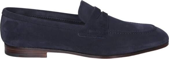 Church's Suède Leren Loafer Amandel Teen Instapper Blue Heren