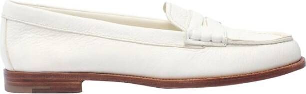 Church's Witte Leren Loafers voor Vrouwen White Dames