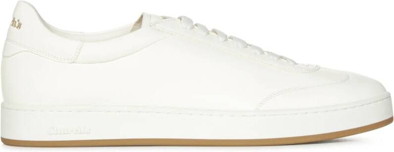 Church's Witte Sneakers Veters Ronde Neus White Heren