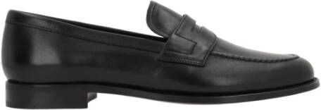 Church's Zwarte leren Penny Loafers Black Dames