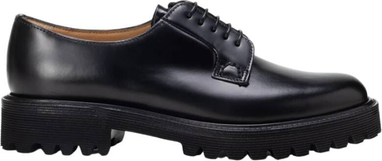 Church's Zwarte Leren Platte Schoenen Black Dames