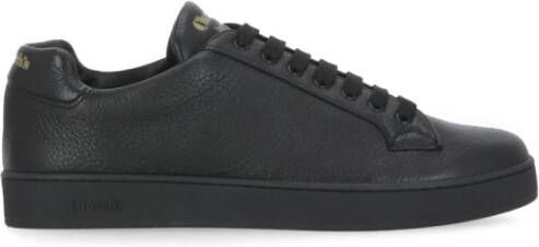 Church's Zwarte Leren Sneakers met Logodetail Black Heren