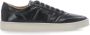 Church's Zwarte Leren Sneakers Ronde Neus Logo Black Heren - Thumbnail 1