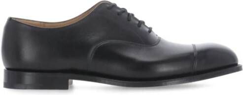 Church's Zwarte Leren Veterschoenen Black Heren