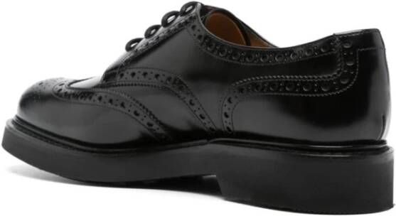 Church's Zwarte Oxford-schoenen met dikke zool Black Heren