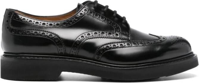 Church's Zwarte Oxford-schoenen met dikke zool Black Heren