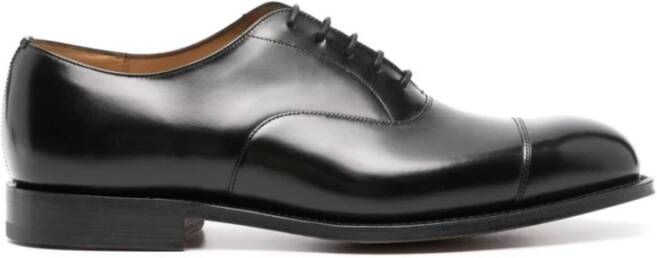 Church's Zwarte Oxford Schoenen met Glanzende Inzetstukken Black Heren