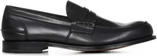 Church's Zwarte Leren Loafer Schoenen Black Heren