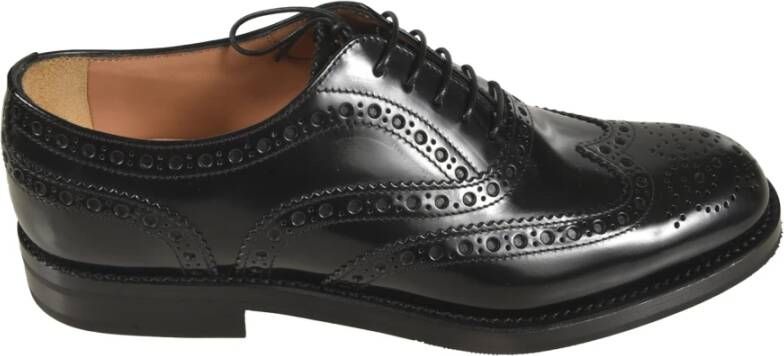 Church's Zwarte platte schoenen Black Dames