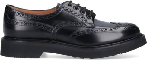 Church's Zwarte platte schoenen Black Heren