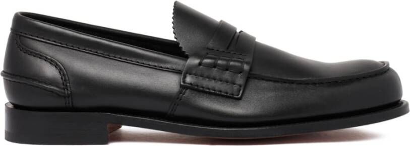 Church's Zwarte Platte Schoenen Elegante Stijl Black Heren