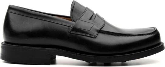 Church's Zwarte platte schoenen Wesley stijl Black Heren