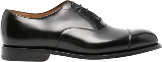 Church's Zwarte Oxford Schoenen met Glanzende Inzetstukken Black Heren