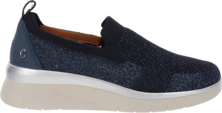 Cinzia Soft Comfort Stof Sneakers Blue Dames