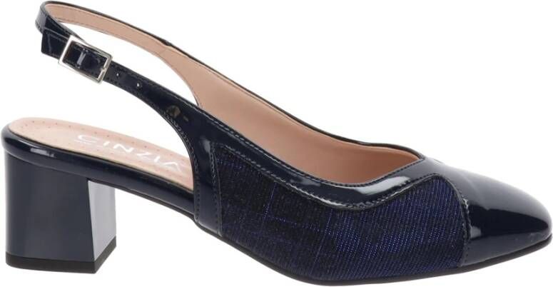 Cinzia Soft Dames Hakken in Kunstleer Blue Dames