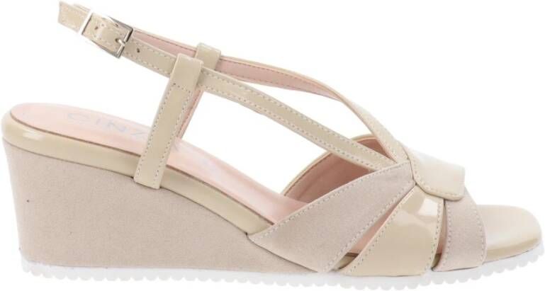 Cinzia Soft Dames Sandalen van Kunstleer Beige Dames