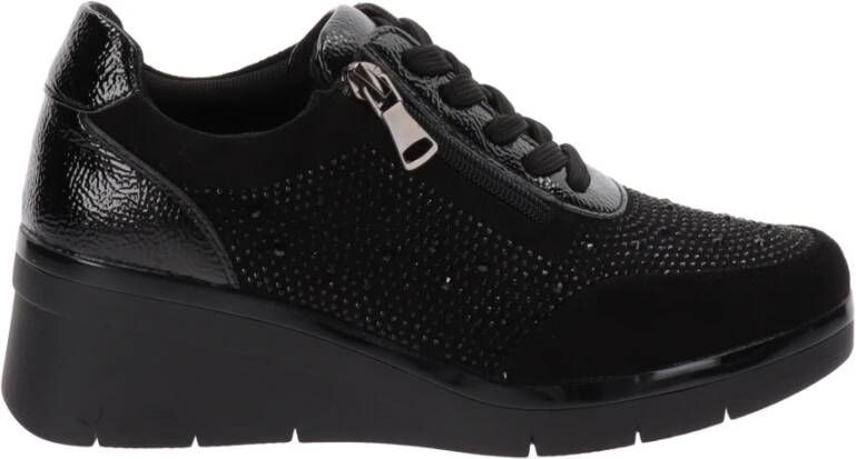 Cinzia Soft Dames Sneakers van Kunstleer Black Dames