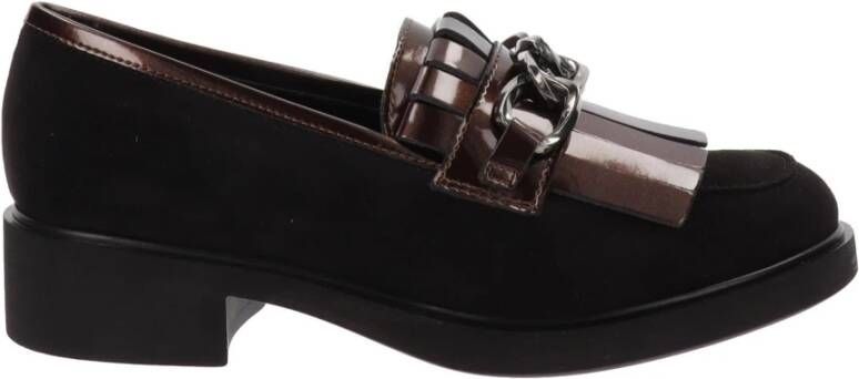 Cinzia Soft Faux Leather Loafers Comfort Stijl Black Dames