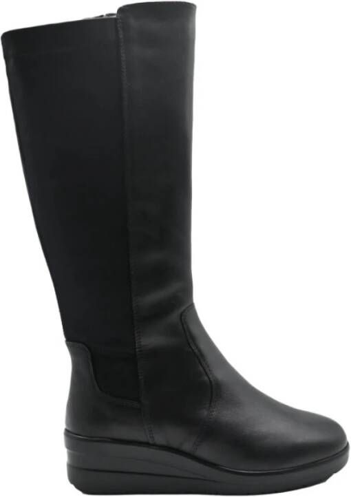 Cinzia Soft Hoge Laarzen Black Dames