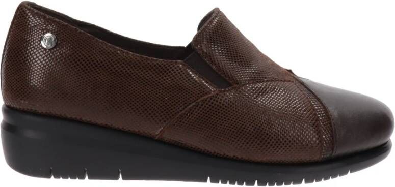 Cinzia Soft Leren Dames Loafers Stijlvol Comfort Brown Dames