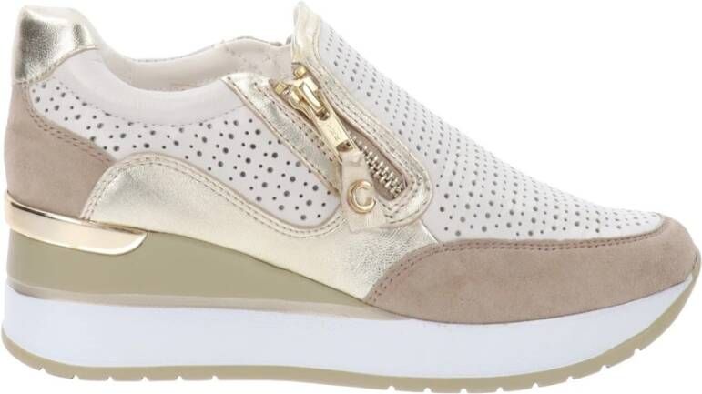 Cinzia Soft Leren Dames Sneakers White Dames