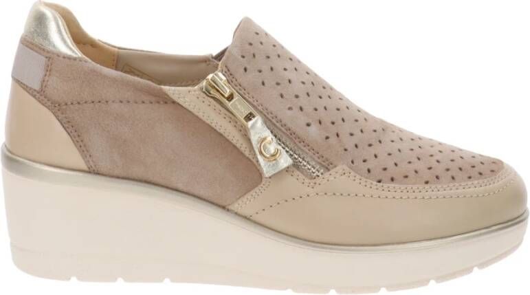 Cinzia Soft Loafers Beige Dames