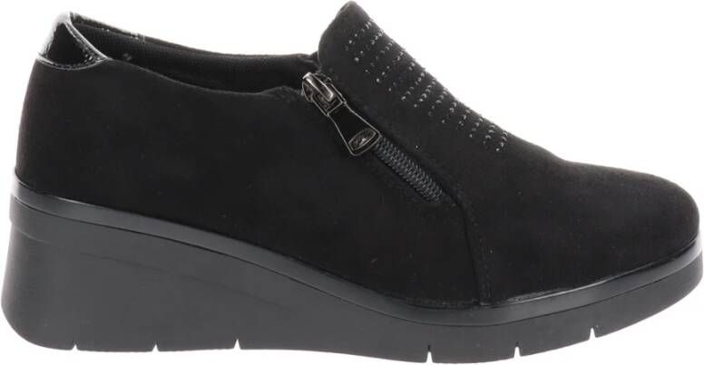 Cinzia Soft Loafers van kunstleer Comfort Stijl Black Dames