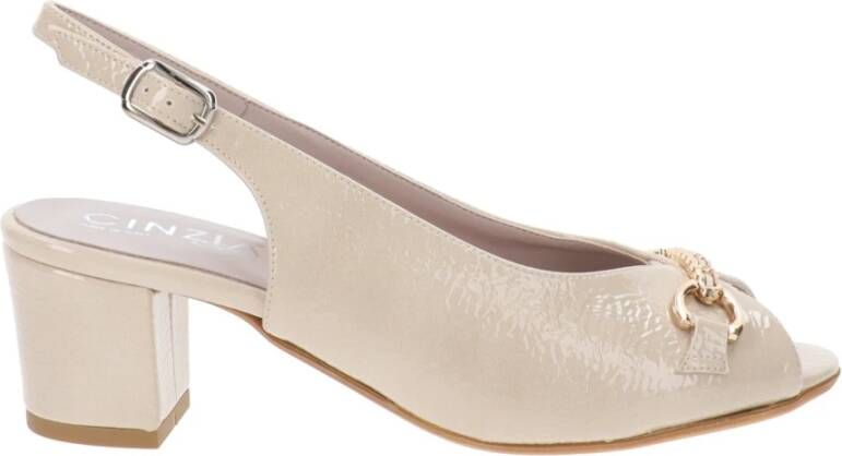 Cinzia Soft Hoge hakken van imitatieleer Beige Dames