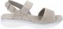 Cinzia Soft Dames Sandalen van Kunstleer Gesp Sluiting Gray Dames - Thumbnail 1