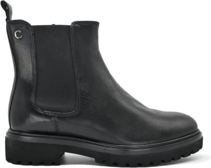 Cinzia Soft Zwarte Enkellaarzen Black Dames