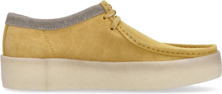 Clarks Amber Gold Lifestyle Schoen met Veters Yellow Heren