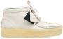 Clarks Witte Nubuck Wallabee Cup Mocassin Schoen White Dames - Thumbnail 1