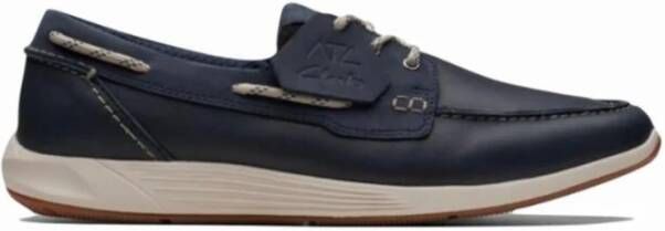 Clarks ATL Sail Go Witte Zool Veterschoen Blue Heren