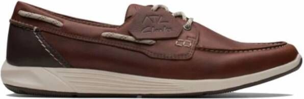 Clarks ATL Sail Go Witte Zool Veterschoen Brown Heren