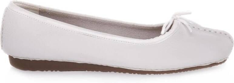 Clarks Ballerina White Dames