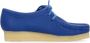 Clarks Bright Blue Leather Wallabee Lifestyle Schoen Blue Dames - Thumbnail 1