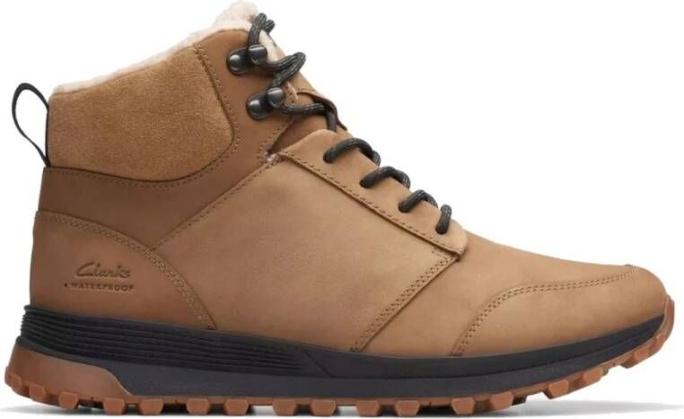 Clarks Bruine Enkellaarzen voor Mannen Brown Heren