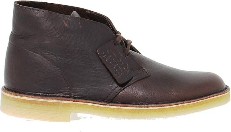 Clarks Bruine Leren Lage Laars voor Heren Bruin Heren