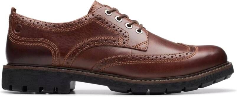 Clarks Bruine veterschoen voor heren Brown Heren