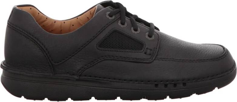 Clarks Casual Veterschoenen Unnature Time Black Heren