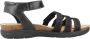 Clarks Comfortabele platte sandalen voor vrouwen Black Dames - Thumbnail 2