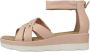 Clarks Comfortabele platte sandalen voor vrouwen Pink Dames - Thumbnail 3