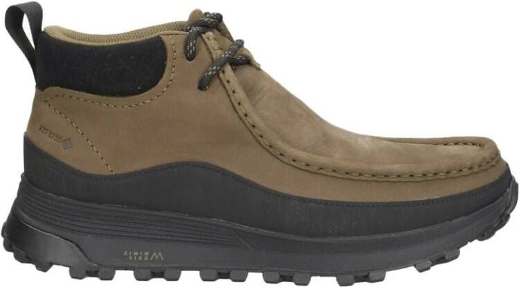 Clarks Donkergroene Nubuck Laarzen Green Heren