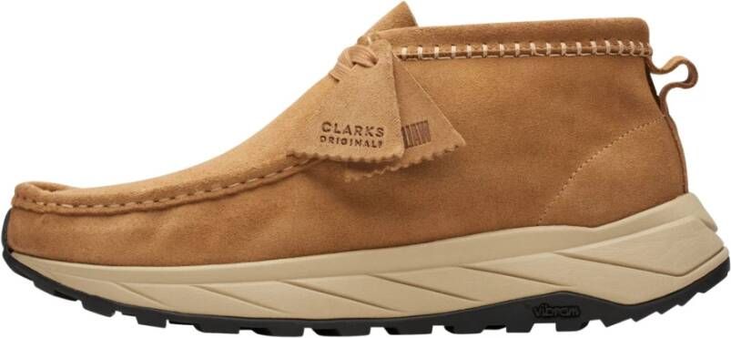 Clarks Eden Dark Sand Wallabee Schoenen Bruin Heren