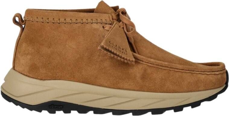 Clarks Eden Dark Sand Wallabee Schoenen Brown Heren