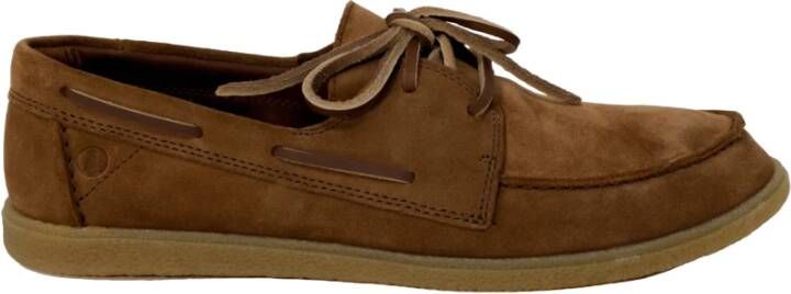 Clarks Stijlvolle leren mocassin met rubberen zool Brown Heren