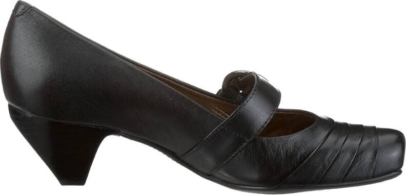 Clarks Elegante Rode Damesschoen Black Dames