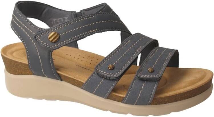 Clarks Flat Sandals Blue Dames